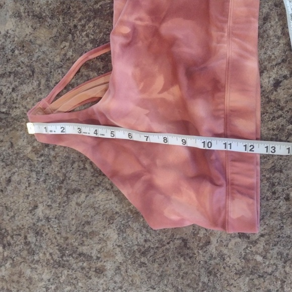 Athleta Exhale Printed Sports Bra D-DD+ Serene Island Coral Plus Size 3X - Picture 4 of 5